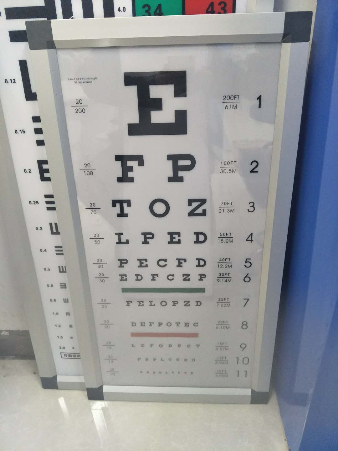 6M LED Ultrathin Vision Chart